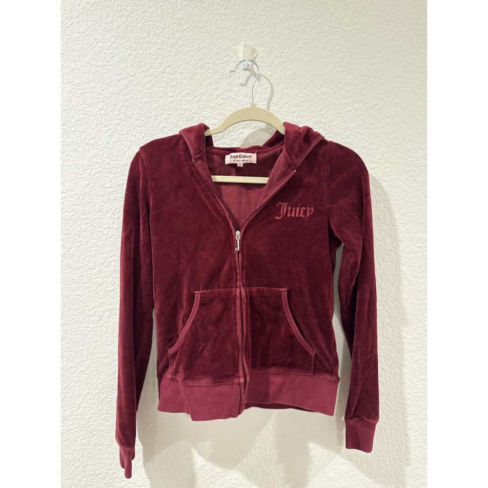 Vintage Y2K JUICY COUTURE Velour HOODIE Scottie Dog - Medium